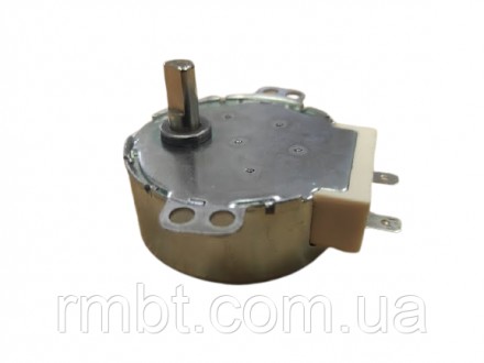 Мотор обертання тарілки СВЧ (металевий вал) модель TY49-II
Напруга - AC220V 
Пот. . фото 2