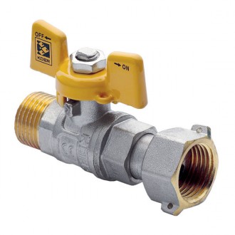 Кран с накидной гайкой 1/2" ГШБ газ Koer KR.220.G (KR0166). Харьков. фото 1 Кран с накидной гайкой 1/2" ГШБ газ Koer KR.220.G (KR0166). Харьков. фото 1
