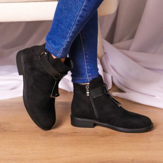 Женские ботиночки черные Winsor 2209 Ботиночки женские выполнены из искусственно. . фото 3