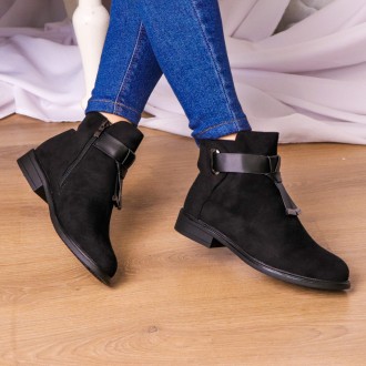 Женские ботиночки черные Winsor 2209 Ботиночки женские выполнены из искусственно. . фото 4