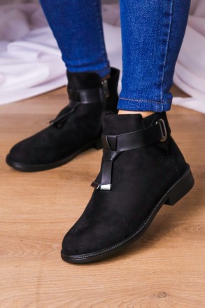 Женские ботиночки черные Winsor 2209 Ботиночки женские выполнены из искусственно. . фото 7