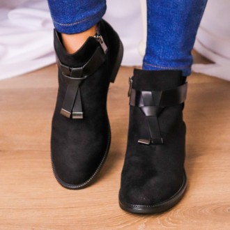 Женские ботиночки черные Winsor 2209 Ботиночки женские выполнены из искусственно. . фото 2