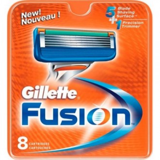 Сменные кассеты для бритья Gillette Fusion 8 шт Сменные лезвия Джилет Фьюжн ОРИ. Одесса. фото 1 Сменные кассеты для бритья Gillette Fusion 8 шт Сменные лезвия Джилет Фьюжн ОРИ. Одесса. фото 1
