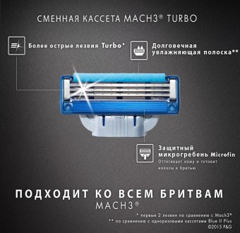 Сменные кассеты для бритья Gillette Mach 3 Turbo 12шт
Описание:
Сменные картридж. . фото 6