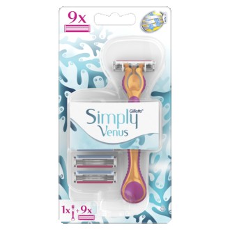 Женская бритва Gillette Simply Venus 3 с 9 сменными кассетами Женский станок для. Одесса. фото 1 Женская бритва Gillette Simply Venus 3 с 9 сменными кассетами Женский станок для. Одесса. фото 1