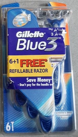 Бритвенные одноразовые станки Gillette Blue3 6 шт Бритвенные станки Gillette Одн. Одесса. фото 1 Бритвенные одноразовые станки Gillette Blue3 6 шт Бритвенные станки Gillette Одн. Одесса. фото 1