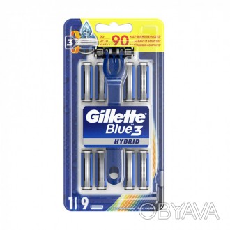 Бритвенный станок для бритья Gillette Blue3 Hybrid с 9 сменными кассетами
Описан. . фото 1