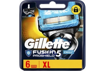 Сменные кассеты для бритья Gillette Fusion5 ProShield Сhill 6шт Лезвия Джилет Фь. Одесса. фото 1 Сменные кассеты для бритья Gillette Fusion5 ProShield Сhill 6шт Лезвия Джилет Фь. Одесса. фото 1