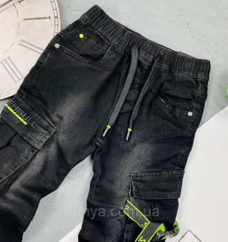 Черные детские джинсы для мальчика. Шикарные, стильные джинсы для мальчика, прои. . фото 4
