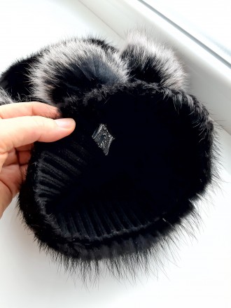 Продается шапка из натурального меха 
(черной норки) на вязаной основе.
Подойд. . фото 6