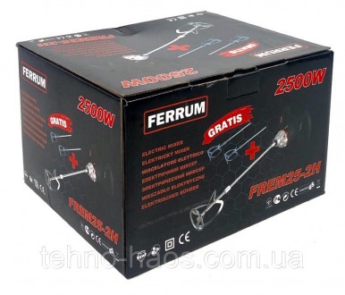 Миксер Ferrum FREM25-2H инструмент предназначенный для размешивания строительных. . фото 4