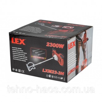 Миксер строительный LEX LXM23-3H инструмент предназначенный для размешивания стр. . фото 6