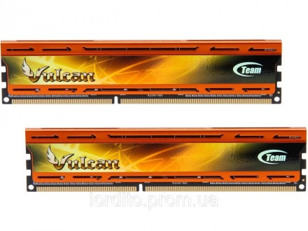 Геймерская память Team Vulcan 8Gb (2x4Gb) DDR3-2400MHz (TLD34G2400HC11CBK) PC3-1. Токмак. фото 1 Геймерская память Team Vulcan 8Gb (2x4Gb) DDR3-2400MHz (TLD34G2400HC11CBK) PC3-1. Токмак. фото 1