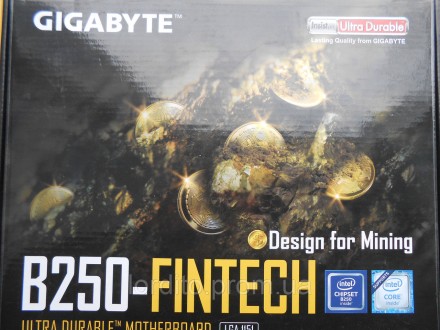 
Комплект для майнинга - Gigabyte GA-B250-FINTECH (REV: 1.0) Socket 1151 + Core . . фото 2