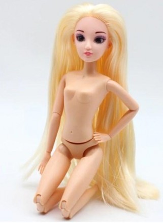 Хочу представити Вам ляльку на шарнірному тілі з довгими густими білими волоссям. . фото 3