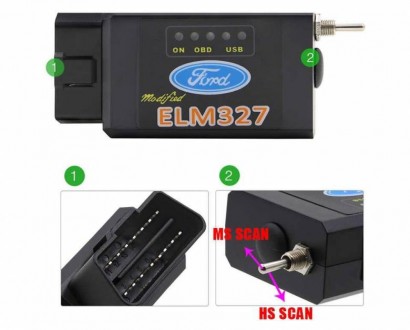 ELM327 PIC18F25K80 с Bluetooth с переключателем для Ford HS CAN и MS CAN. Харків. фото 1 ELM327 PIC18F25K80 с Bluetooth с переключателем для Ford HS CAN и MS CAN. Харків. фото 1