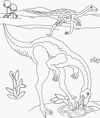 Картина роспись на холсте Динозавры от производителя Art Craft Набор для творчес. . фото 1