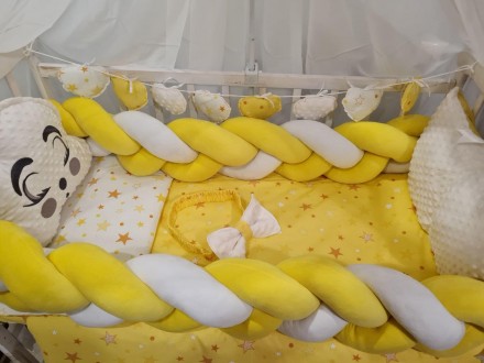 
Набор постельного белья в кроватку для новорожденного Avangard с балдахином, за. . фото 10