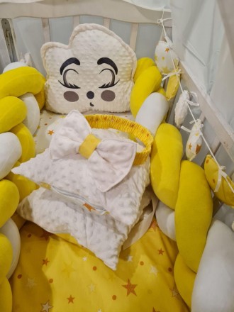 
Набор постельного белья в кроватку для новорожденного Avangard с балдахином, за. . фото 8