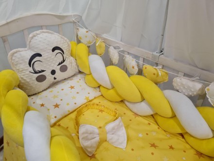 
Набор постельного белья в кроватку для новорожденного Avangard с балдахином, за. . фото 9