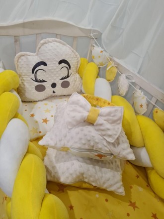 
Набор постельного белья в кроватку для новорожденного Avangard с балдахином, за. . фото 4