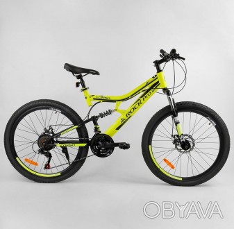 
Спортивный велосипед со стальной рамой, ручным тормозом, подножкой, колеса 26" . . фото 1