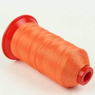 Нить POLYART(ПОЛИАРТ) N20 цвет 2830 оранжевый, для пошив чехлов на автомобильные. . фото 6