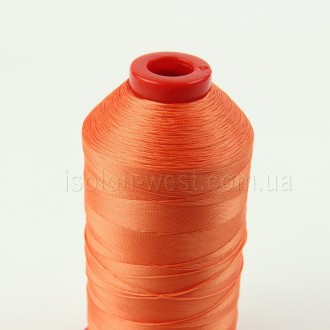Нить POLYART(ПОЛИАРТ) N20 цвет 2830 оранжевый, для пошив чехлов на автомобильные. . фото 5