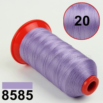 Нитка POLYART(ПОЛИАРТ) N20 колір 8585 світло фіолетовий , для пошиття чохлів на . . фото 2