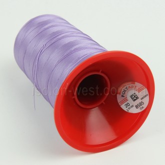 Нить POLYART(ПОЛИАРТ) N20 цвет 8585 светло фиолетовый , для пошив чехлов на авто. . фото 6