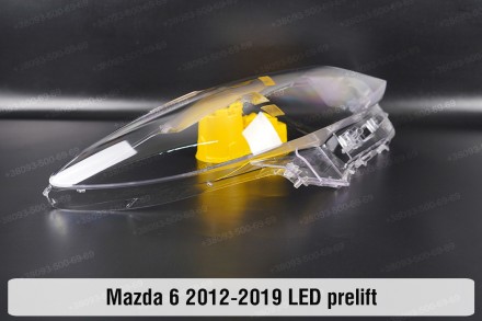 Стекло на фару Mazda 6 GJ1 GL LED (2012-2018) III поколение правое.В наличии сте. . фото 5