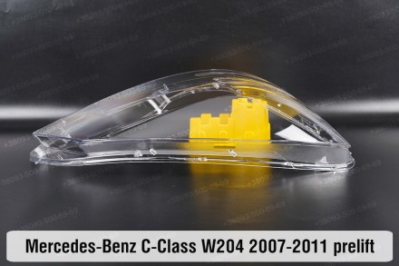 Стекло на фару Mercedes-Benz C-Class W204 (2007-2011) дорестайлинг правое.В нали. . фото 6