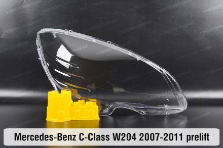 Стекло на фару Mercedes-Benz C-Class W204 (2007-2011) дорестайлинг правое.В нали. . фото 2