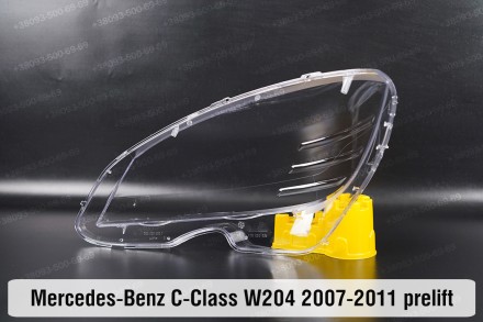 Стекло на фару Mercedes-Benz C-Class W204 (2007-2011) дорестайлинг правое.В нали. . фото 3