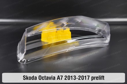 Стекло на фару Skoda Octavia A7 (2012-2017) III поколение дорестайлинг левое.В н. . фото 5