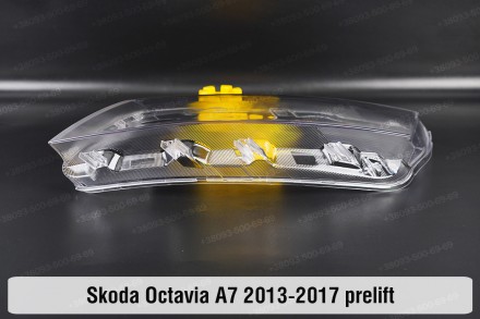 Стекло на фару Skoda Octavia A7 (2012-2017) III поколение дорестайлинг левое.В н. . фото 9