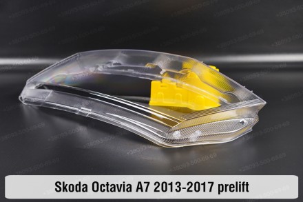 Стекло на фару Skoda Octavia A7 (2012-2017) III поколение дорестайлинг левое.В н. . фото 10