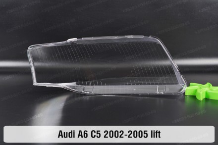 Скло на фару Audi A6 C5 (2001-2004) II покоління рестайлінг ліве.
У наявності ск. . фото 3