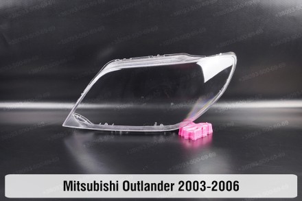 Стекло на фару Mitsubishi Outlander 1 (2003-2009) I поколение левое.В наличии ст. . фото 2