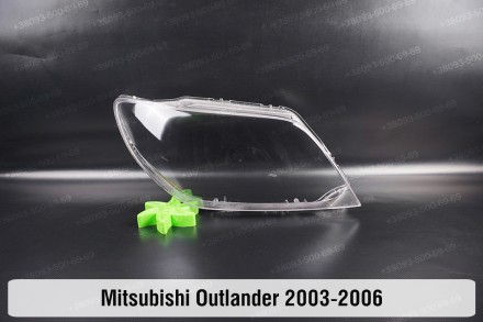 Стекло на фару Mitsubishi Outlander 1 (2003-2009) I поколение правое.В наличии с. . фото 2