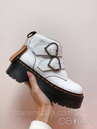 Женские ботинки белые демисезонные Dr. Martens 
Dr. Martens — это лучшая обувь в. . фото 1