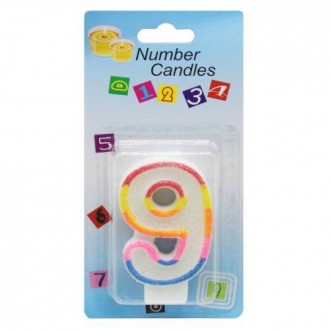 Свеча декоративная "Цифра 9" [sve168331-TSI]. Київ. фото 1