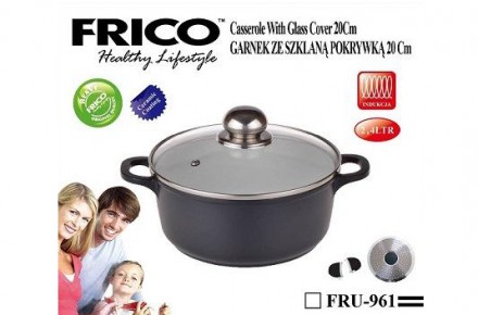 Казан Frico FRU-964 5.5 л предназначен для варки и тушения различных кулинарных . . фото 6