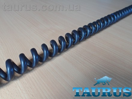 Мощный спиральный кабель чёрного цвета ThermoPulse Spiral Cable Power Black Long. . фото 7