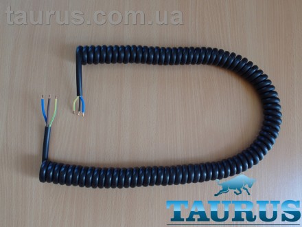 Мощный спиральный кабель чёрного цвета ThermoPulse Spiral Cable Power Black Long. . фото 8