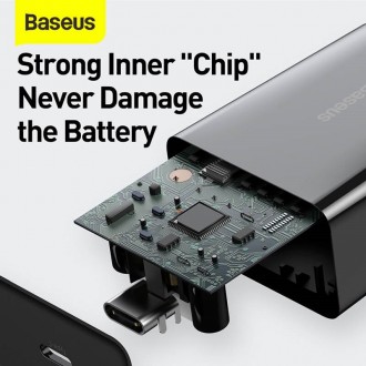Описание Адаптера сетевого BASEUS CCFS-SN02 Speed Mini USB Type-C 20W, 3A, белог. . фото 7