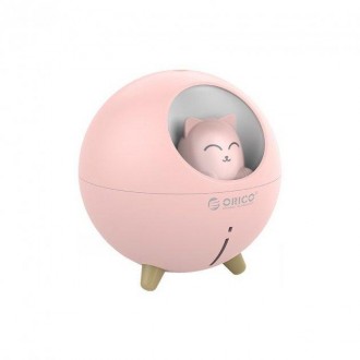 Описание Увлажнителя воздуха с ночником Planet Cat Humidifier WK WT-A06, розовог. . фото 4