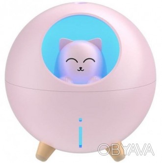 Описание Увлажнителя воздуха с ночником Planet Cat Humidifier WK WT-A06, розовог. . фото 1