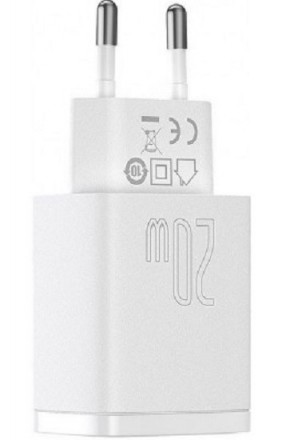 Описание Адаптера сетевого BASEUS CCXJ-B02 USB-Type-C, 20W, 3A, белого
Адаптер с. . фото 4