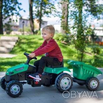 Педальный трактор -отличный подарок для ребенка на любой случай. Трактор имеет с. . фото 1